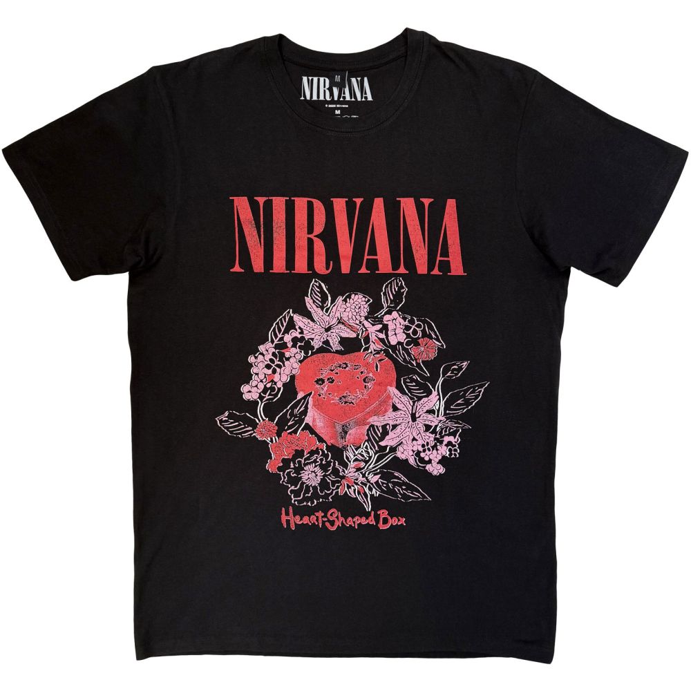 Nirvana - Heart Shaped Box Herren TShirt - Schwarz